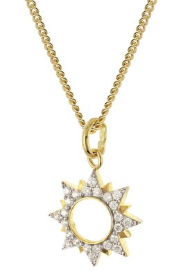 trendor Schmuck Damen-Halskette 925 Silber Vergoldet Zirkonia Collier 28539