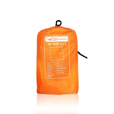 DD Hammocks DD Tarp 3 x 3 Meter Sunset orange Zubehör