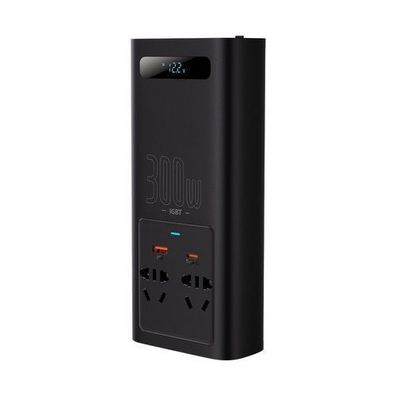 Baseus Hochleistungs-Spannungswandler Inverter 300W 220V mit CN/EU Stecker Schwa