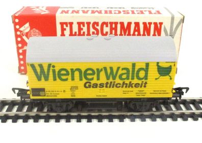 Spur H0 Fleischmann 5041 Gedeckter Güterwagen Wienerwald OVP (3382k)