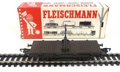Spur H0 Fleischmann 5015 Drehschemelwagen o. Rungen OVP (3397k)