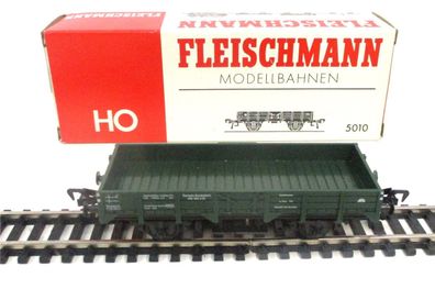 Spur H0 Fleischmann 5010 Niederbordwagen Bahndienstwagen OVP (3395k)