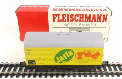 Spur H0 Fleischmann 5043 Gedeckter Güterwagen JAFFA OVP (3387k)
