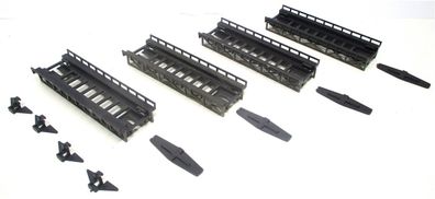 Spur N Faller 4x Rampenstück Gitterunterzug 100mm Zubehör (Z135-3)