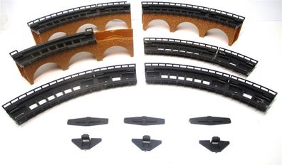 Spur N Faller 3x Bruchsteinviadukt R1 45 GRad (Bastler) (Z132-2)