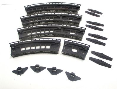 Spur N Faller 2542 4x Rampenstück R1 45 GRad (Z135-2)
