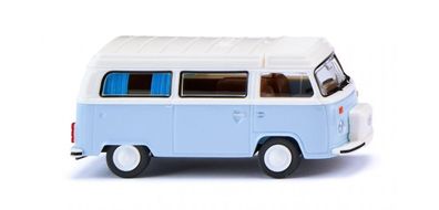 Wiking 031804 VW T2b Campingbus - weißblau/weiß Spur H0 1:87