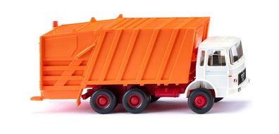 Wiking 063805 Pressmüllwagen (MAN) - weiß/kommunalorange Spur H0 1:87