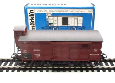 Spur H0 Märklin 4695 Gedeckter Güterwagen G10 Br. Haus DRG OVP (3355k)