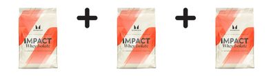 3 x Myprotein Impact Whey Isolate (1000g) Chocolate Smooth