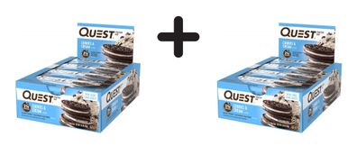 2 x Quest Nutrition Quest Bars (12x60g) Cookies and Cream