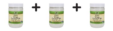 3 x Now Foods Coconut Oil (20oz)