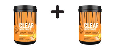 2 x Universal Nutrition Animal Clear Whey Isolate (500g) Pineapple Orange
