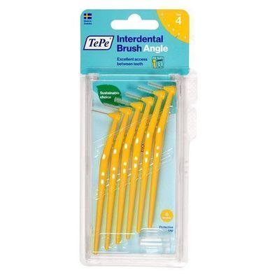 TePe Angle Zahnzwischenraumbürsten 0,7 mm Gelb, 6er Packung