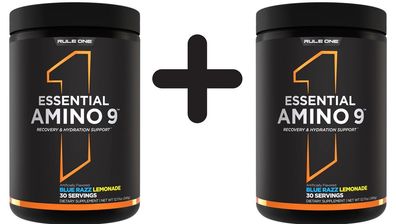 2 x Rule One Essential Amino 9, Blue Razz Lemonade (EAN 196671008398) - 345g