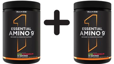 2 x Rule One Essential Amino 9, Sour Watermelon - 345g