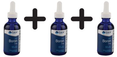 3 x Trace Minerals Ionic Boron, 6mg - 59 ml