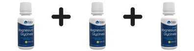 3 x Trace Minerals Liquid Magnesium Glycinate, Lemon Lime - 237 ml