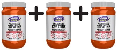 3 x NOW Foods Micronized Creatine Monohydrate - 500g