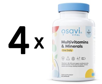 4 x Osavi Multivitamins & Minerals One Daily - 60 caps