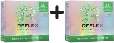 2 x Reflex Nutrition Nexgen Sports Multivitamin - 60 caps