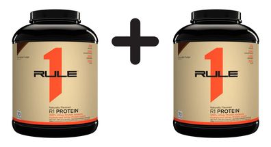 2 x Rule One R1 Protein Naturally Flavored, Chocolate Fudge - 2240g