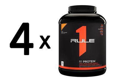 4 x Rule One R1 Protein, Lightly Salted Caramel - 2280g