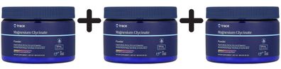 3 x Trace Minerals Magnesium Glycinate Powder, Mixed Berry Lemonade - 180g