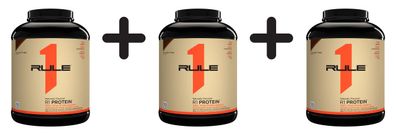 3 x Rule One R1 Protein Naturally Flavored, Chocolate Fudge - 2240g