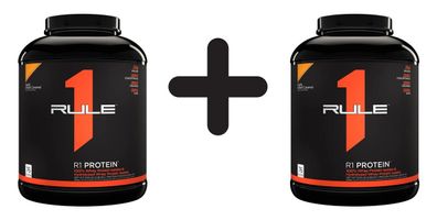 2 x Rule One R1 Protein, Lightly Salted Caramel - 2280g