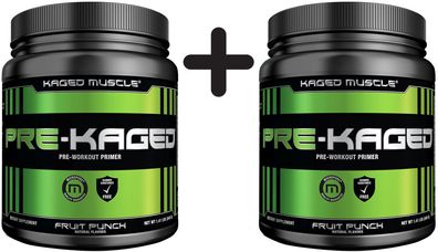 2 x Kaged Muscle Pre-Kaged, Berry Blast - 604g