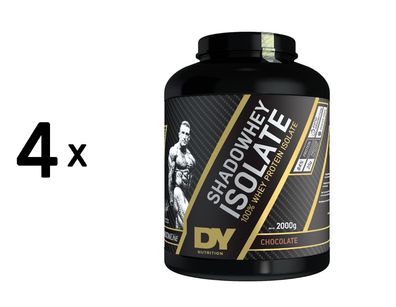 4 x Dorian Yates Shadowhey Isolate, Chocolate - 2000g
