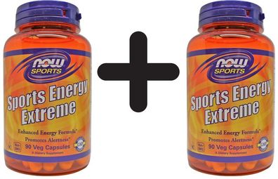 2 x NOW Foods Sports Energy Extreme - 90 capsules
