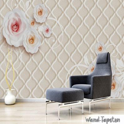 Vlies Fototapete Wandtapete Wandbilder 3D Effekt Elegante Rose Soft-Paket 1938