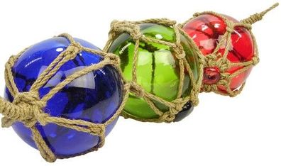 Echt Glaskugeln - Fischerkugeln Trio 12,5cm