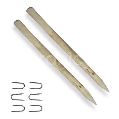 Zaunpfahl Staketenzaun Zaunpfosten Holz Pfahl Haselnuss Pfosten H 150 120 90 cm