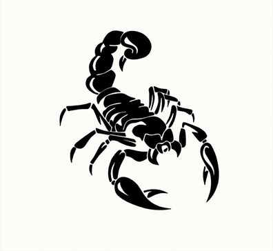 Skorpion Sticker hochwertiger Vinyl Aufkleber Scorpions Decal