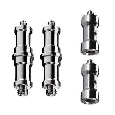 Walimex Set 2 + 2 Spigot Gewinde Adapter 3/8" 1/4" Fotografie Kamera Zubehör Foto