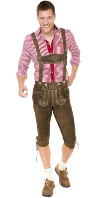 MarJo Kniebundhose Seppl vers. Längen - Farbe: walnuss Größe: 90 ( Langg