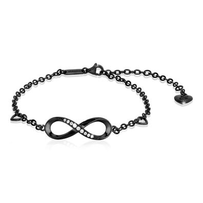 Serasar 925 sterling silber armband "infinity" 18 karat vergoldung, mit geschenkbox