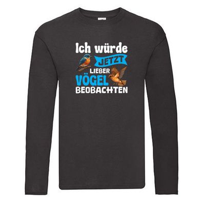 Vögel beobachten | Vögel | Vogel Long Sleeve Schwarz