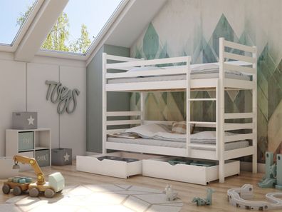 Hochbett Nemo Jugendbett Kinderbett Doppelbett Bett Schubladen Kinderzimmer