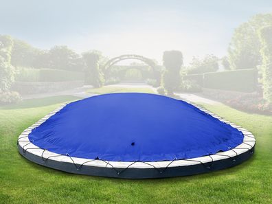 Ovale aufblasbare Poolabdeckung Poolplane aus LKW Plane 670 g/ m² (Lagerware)