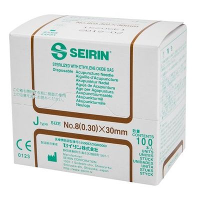 Seirin Akupunkturnadel J-type Needle 0,30 x 30mm (100 Stk.) No.8