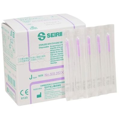 Seirin Akupunkturnadel J-type Needle 0,25 x 40mm (100 Stk.) No.5