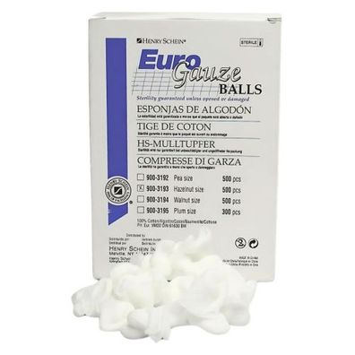 Mulltupfer Haselnuss 18x25mm steril (500 Stk.)