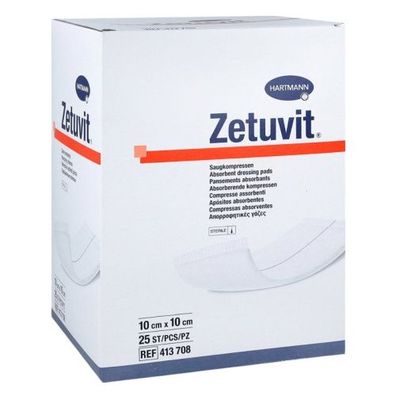 Zetuvit Saugkompresse steril 10x10cm (25 Stk.)
