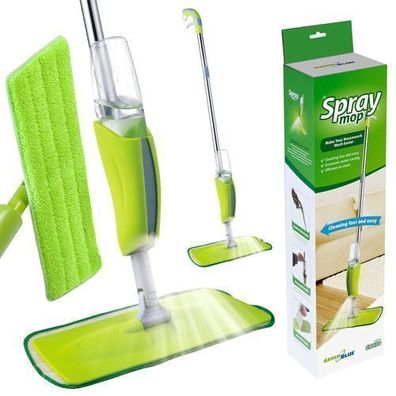 Spray Bodenwischer Mop Bodenreiniger Mikrofaser Sprüh Wischer 400ml wie Vileda