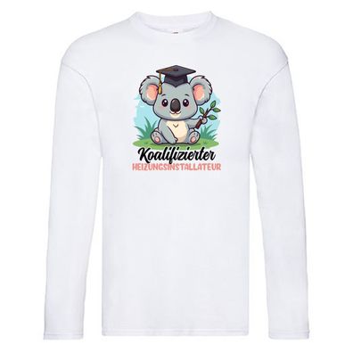 Koalifizierter Heizungsinstallateur | Heizungsbauer Long Sleeve Weiß