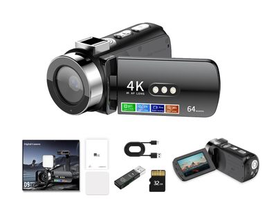 Digitale Camcorder, Fotoapparat, Camcorder, 4K-Video 1080p, IR-Nachtsicht Kmera
